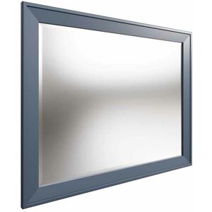 KETTLE HOME LTD Wall Mirror - Pine/MDF/Glass - L120 x W95 x H3 cm - Blue/Smoked Oak