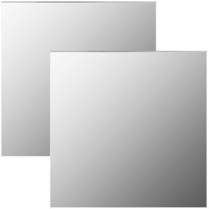 Sweiko - Wall Mirrors 2 pcs 60x60 cm Square Glass FF3051624UK