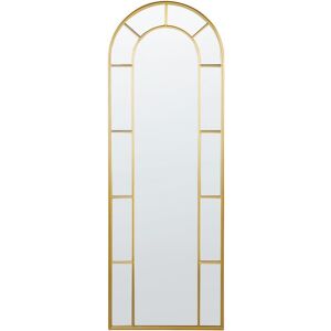 Beliani - Wall Mounted Decorative Large Mirror Glamour Style Hanging Decor 60 x 170 cm Gold Crosses - Gold