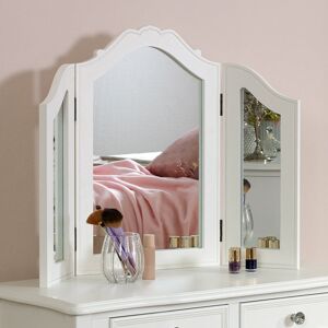 Melody Maison - White Tabletop Vanity Mirror - Victoria Range - White