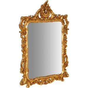 BISCOTTINI Wood wall mirror gold finish made in italy