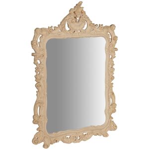 Biscottini - wood Hanging Wall Mirror raw finish made in italy