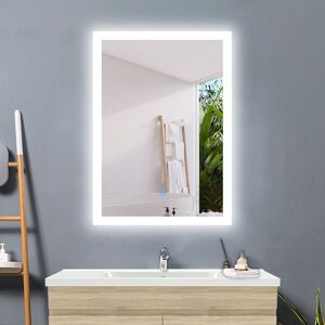 Biubiubath 1000x700mm Large Bathroom Mirror with Dimmable Lights Anti Fog Touch Sensor Wall Mounted