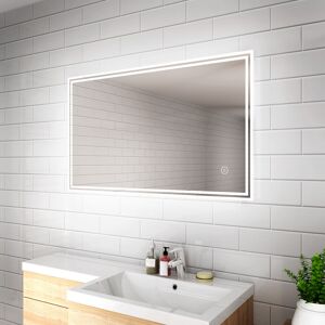 Elegant - 1000 x 600mm Designer Illuminated led Bathroom Mirror with Sensor Touch Switch and Anti-Fog Function (5PCS)