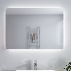 Elegant - Bathroom Mirror Vertical Horizontal Wall Mounted Mirror Backlit Illuminated led Mirror with Touch Sensor, 700x500mm