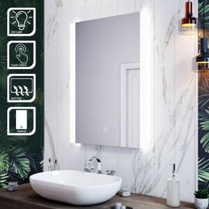 Elegant - led Illuminated Bathroom Mirror with Light 800 x 600 mm Sensor + Demister