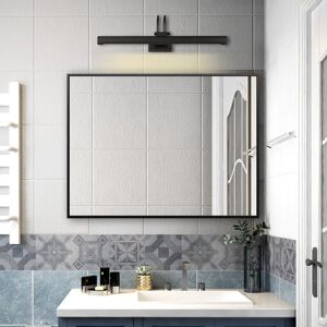 SKY - Framed Bathroom Mirrors for Wall Decorative Bathroom Mirror - 800x600mm Black Framed Rectangular Mirror