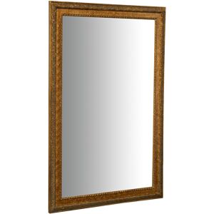 Biscottini - Mirror Wall mirror and vertical/horizontal hanging mirror L60xPR4xH90 cm antique gold finish