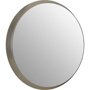 Premier Housewares - Wall Mirror Bathroom / Bedroom / Hallway Wall Mounted Small Silver Mirrors / Round Minimalistic Mirrors For Living Room 4 x 44 x