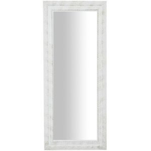 Biscottini - Rectangular bathroom wall mirror Horizontal vertical Makeup mirror wood frame white shabby Long mirror for hanging