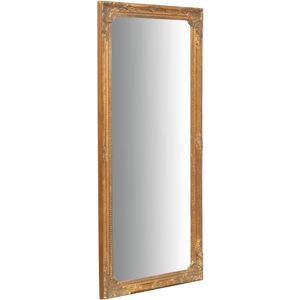 Biscottini - Wall mirror 82 x 35 x 4 Long wall mirror with 4 rear hooks Bedroom mirror Shabby bathroom mirror