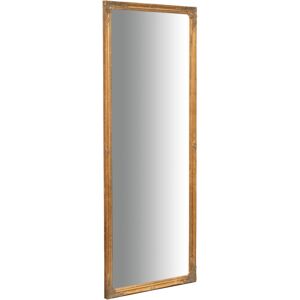 Biscottini - Wall-mounted and wall-hung vertical/horizontal mirror L50xPR4xH140 cm antique gold finish