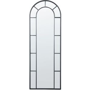 Beliani - Wall Mounted Decorative Large Mirror Glamour Style Hanging Decor 60 x 170 cm Black Crosses