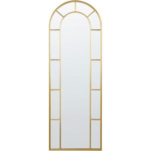 Beliani - Wall Mounted Decorative Large Mirror Glamour Style Hanging Decor 60 x 170 cm Gold Crosses
