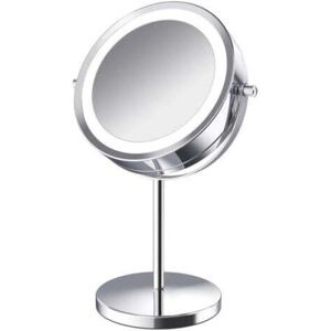 TEHTUY 360° rotating illuminated magnifying cosmetic mirror, 10x magnifying cosmetic mirror, illuminated cosmetic mirror, double-sided rotating freestanding TEHTUY 360° rotating illuminated magnifying cosmetic mirror, 10x magnifying cosmetic mirror, illuminated cosmetic mirror, double-sided rotating freestanding
