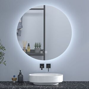 Sky Bathroom - 60cm Illuminated Backlit Bathroom led Mirror with Optional 3 Colour Light Anti-fog,Touch Switch Sky Bathroom - 60cm Illuminated Backlit Bathroom led Mirror with Optional 3 Colour Light Anti-fog,Touch Switch