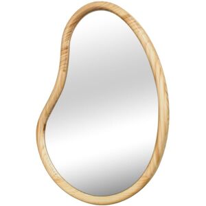 Sweeek - 65cm wooden mirror, Jacob, Natural, 50x3x65 cm Sweeek - 65cm wooden mirror, Jacob, Natural, 50x3x65 cm