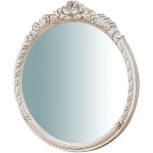 Biscottini - Antique white finishing Hanging Wall Mirror L40XPR4XH45 cm made in Italy Biscottini - Antique white finishing Hanging Wall Mirror L40XPR4XH45 cm made in Italy