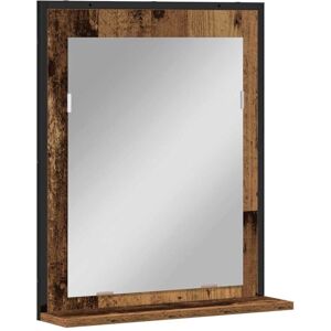 Bathroom Mirror Old wood 50 x 12 x 60 cm Engineered Wood Vidaxl Bathroom Mirror Old wood 50 x 12 x 60 cm Engineered Wood Vidaxl