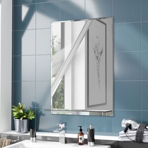 Nes Home - Bowen 500 x 700 Straight Corner Mirror with Glass Shelf Nes Home - Bowen 500 x 700 Straight Corner Mirror with Glass Shelf