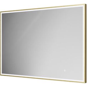 Colore - Madison Brushed Brass 1000mm x 700mm Illuminated Dimmable led Mirror with Demister and Touch Sensor Colore - Madison Brushed Brass 1000mm x 700mm Illuminated Dimmable led Mirror with Demister and Touch Sensor