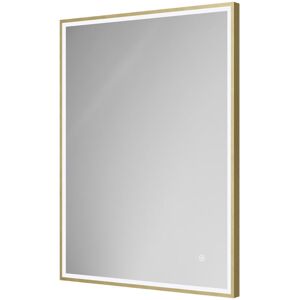 Colore - Madison Brushed Brass 600mm x 800mm Illuminated Dimmable led Mirror with Demister and Touch Sensor Colore - Madison Brushed Brass 600mm x 800mm Illuminated Dimmable led Mirror with Demister and Touch Sensor