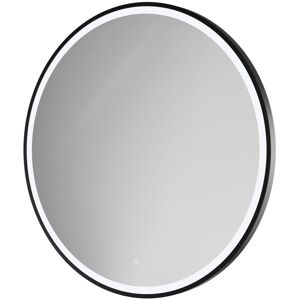 Colore - Ozark Matt Black 1000mm Round Illuminated Dimmable led Mirror with Demister and Touch Sensor Colore - Ozark Matt Black 1000mm Round Illuminated Dimmable led Mirror with Demister and Touch Sensor