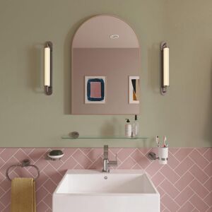 Croydex - Brass Effect Frame Arched Mirror, 73 x 50cm Croydex - Brass Effect Frame Arched Mirror, 73 x 50cm