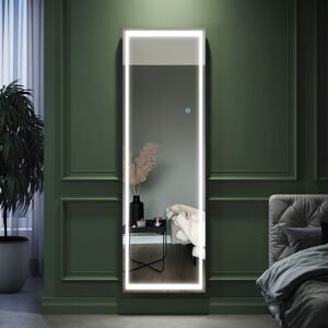 Elegant - 1600 x 500 mm FLoor Standing Full Length Mirror with led lights Dressing Mirror 3 Dimming Color Modes and Smart Touch Switch Wall Mounted Elegant - 1600 x 500 mm FLoor Standing Full Length Mirror with led lights Dressing Mirror 3 Dimming Color Modes and Smart Touch Switch Wall Mounted
