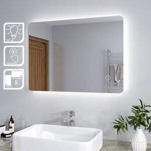 ELEGANT 700 x 500mm Modern Backlit LED Illuminated Bathroom Mirror with Touch Switch (4PCS) ELEGANT 700 x 500mm Modern Backlit LED Illuminated Bathroom Mirror with Touch Switch (4PCS)