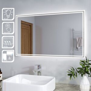 Elegant - Bathroom Mirror with Light Sensor Touch Controlled + Demister 1000 x 600mm led Illuminated Mirror + Horizontal/Vertical Elegant - Bathroom Mirror with Light Sensor Touch Controlled + Demister 1000 x 600mm led Illuminated Mirror + Horizontal/Vertical