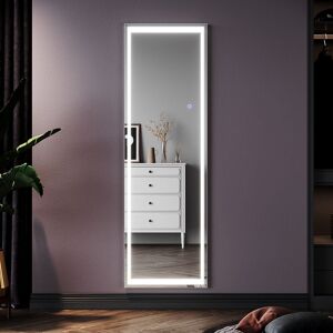 Elegant - Freestanding Mirror with led 160x50cm Frameless Full Length Body Mirror for Floor/Wall in Bedroom Living Room Rectangular Dressing Mirror Elegant - Freestanding Mirror with led 160x50cm Frameless Full Length Body Mirror for Floor/Wall in Bedroom Living Room Rectangular Dressing Mirror