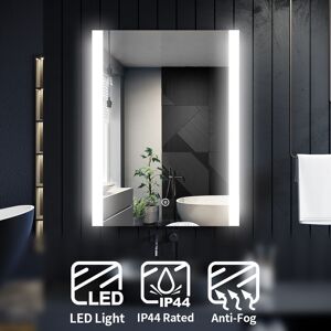 Elegant - Bathroom led Mirror Vertical 4mm Copper Free Mercury Vanity Mirror with Light in Home 800 x 600 mm Anti Fog Elegant - Bathroom led Mirror Vertical 4mm Copper Free Mercury Vanity Mirror with Light in Home 800 x 600 mm Anti Fog