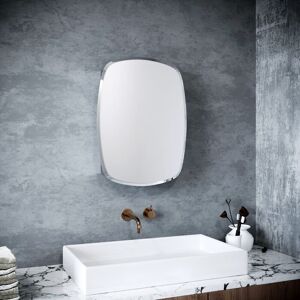 Elegant - Oval Shape Single Door Stainless Steel Mirror Cabinet Bathroom Wall Mounted Home Furniture Decorative Stylish Crafted Oblique Glass 600 x Elegant - Oval Shape Single Door Stainless Steel Mirror Cabinet Bathroom Wall Mounted Home Furniture Decorative Stylish Crafted Oblique Glass 600 x