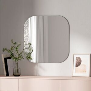Emke - Square Wall Mounted Mirror 60CM Decorative Wall-Mounted Hanging Bathroom Bedroom Living Room Vanity Mirror Emke - Square Wall Mounted Mirror 60CM Decorative Wall-Mounted Hanging Bathroom Bedroom Living Room Vanity Mirror