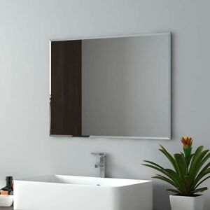 EMKE Wall Mounted Bathroom Mirror, Frameless Bathroom Mirror for Wall, Rectangle Vanity Mirrors 60x45 cm EMKE Wall Mounted Bathroom Mirror, Frameless Bathroom Mirror for Wall, Rectangle Vanity Mirrors 60x45 cm