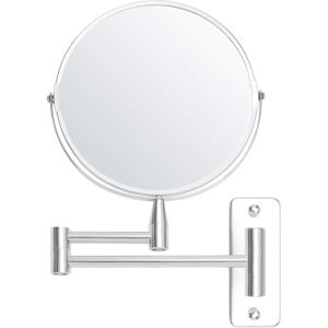 Tinor - Extendable and 360° Swivel Wall Mounted Magnifying Mirror - 5x Magnification - 22 x 20.7 cm - Double-Sided Stainless Steel Bathroom Wall Tinor - Extendable and 360° Swivel Wall Mounted Magnifying Mirror - 5x Magnification - 22 x 20.7 cm - Double-Sided Stainless Steel Bathroom Wall