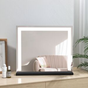 Heilmetz - Hollywood Dressing Table Mirror with Light Tabletop Vanity Mirror with Touch, 3 Color Lighting and Dimmable, Tabletop Cosmetic Mirror, Heilmetz - Hollywood Dressing Table Mirror with Light Tabletop Vanity Mirror with Touch, 3 Color Lighting and Dimmable, Tabletop Cosmetic Mirror,