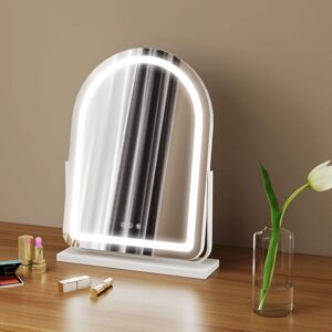 Homcom - Vanity Mirror with 3 Colour Light, 360 Degree Rotation, Touch Screen Homcom - Vanity Mirror with 3 Colour Light, 360 Degree Rotation, Touch Screen