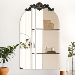 Luvodi - Large Traditional Arch Mirror Antique Bronze Baroque Inspired Bedroom Wall Decor - 60x90cm Luvodi - Large Traditional Arch Mirror Antique Bronze Baroque Inspired Bedroom Wall Decor - 60x90cm