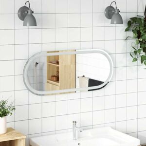 LED Bathroom Mirror 90x40 cm Oval vidaXL LED Bathroom Mirror 90x40 cm Oval vidaXL
