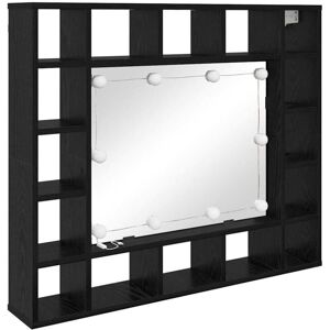 Vidaxl - Mirror Cabinet Black oak 91 x 15 x 76.5 cm Engineered wood Vidaxl - Mirror Cabinet Black oak 91 x 15 x 76.5 cm Engineered wood