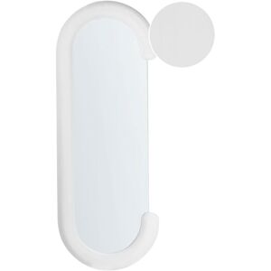 Beliani Loches Wall Mirror - Modern, White Velvet, 54x158cm Beliani Loches Wall Mirror - Modern, White Velvet, 54x158cm