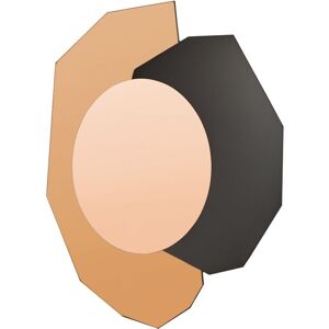 Beliani Troyon Modern Wall Mirror - Irregular Pink Gold Decor Beliani Troyon Modern Wall Mirror - Irregular Pink Gold Decor