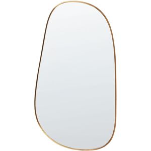 Beliani Wall Mirror Gold Metal Frame 57 x 110 cm Modern Style Wall Decor - Wall Mirror Beliani Wall Mirror Gold Metal Frame 57 x 110 cm Modern Style Wall Decor - Wall Mirror