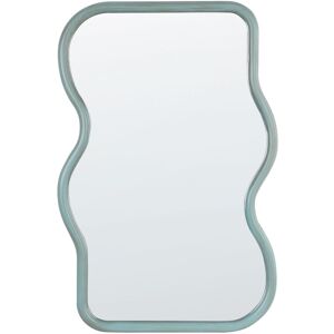 Beliani Paulownia Blue Wall Mirror - Irregular Shape, 58x90cm Beliani Paulownia Blue Wall Mirror - Irregular Shape, 58x90cm