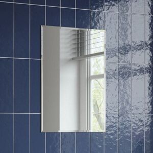 Aquari - Plain Bathroom Mirror Modern Rectangle Bevelled Edge Wall Mounted 450x300mm Aquari - Plain Bathroom Mirror Modern Rectangle Bevelled Edge Wall Mounted 450x300mm