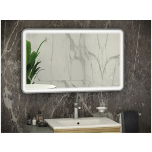 Rak Ceramics - rak Art Brushed Nickel 600mm x 1000mm Soft Illuminated led Mirror - RAKARTSFBN5003 Rak Ceramics - rak Art Brushed Nickel 600mm x 1000mm Soft Illuminated led Mirror - RAKARTSFBN5003