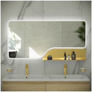 Rak Ceramics - rak Ornate Brushed Gold 600mm x 1200mm Illuminated led Mirror - RAKORNBG5003 Rak Ceramics - rak Ornate Brushed Gold 600mm x 1200mm Illuminated led Mirror - RAKORNBG5003