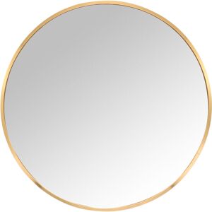 Relaxdays round mirror, Ø 40 cm, framed wall mirror for hallway, bathroom, living room, hanging, gold Relaxdays round mirror, Ø 40 cm, framed wall mirror for hallway, bathroom, living room, hanging, gold